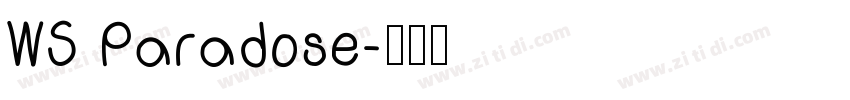 WS Paradose字体转换